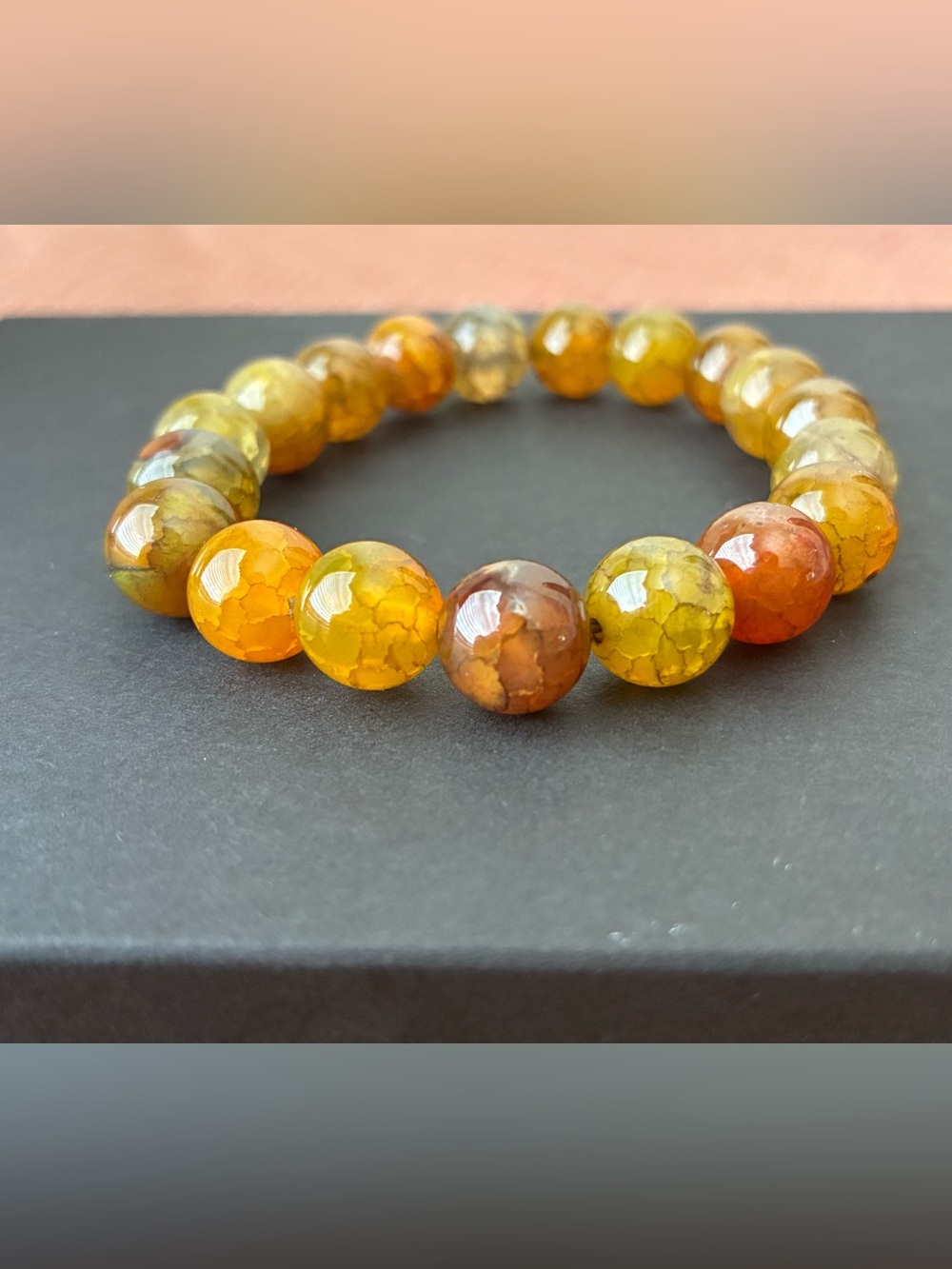 Autumn Stone Bead Bracelet